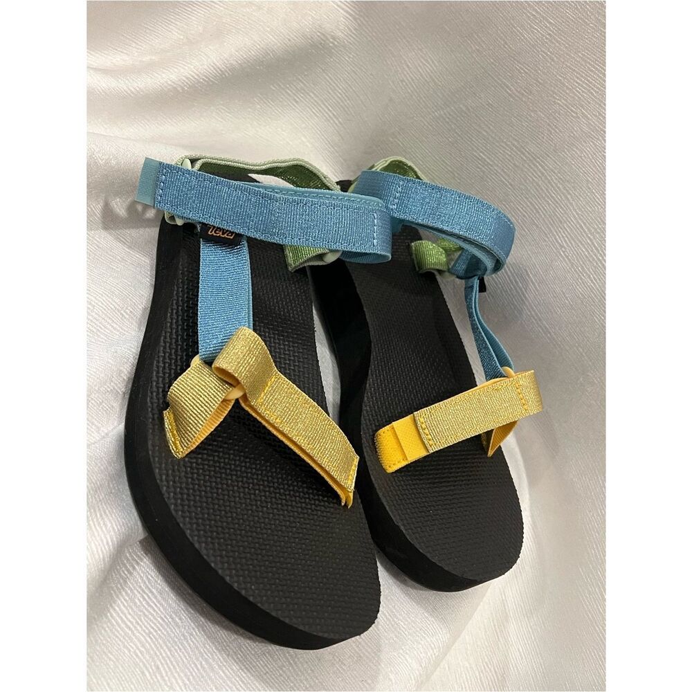 Tévez Midform Universal Women's Vegan Platform Strappy Sandal In size 9 - Picture 4 of 7